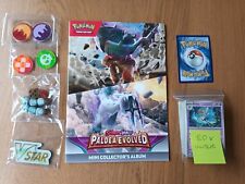 Pokemon TCG Paldea Evolved Mini Album + 81 Unique Cards + ETB Dice & Markers
