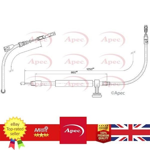 Hand brake cable - brake, for