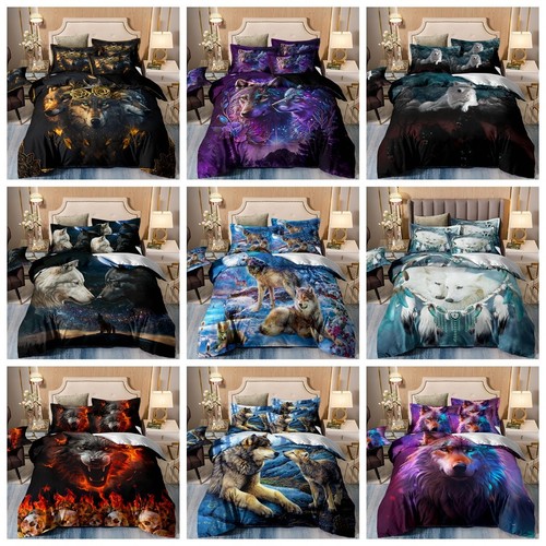 Wolf duvet quilt cover set - duvet,