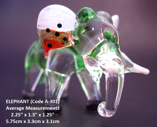 Miniature blown green - miniature, art