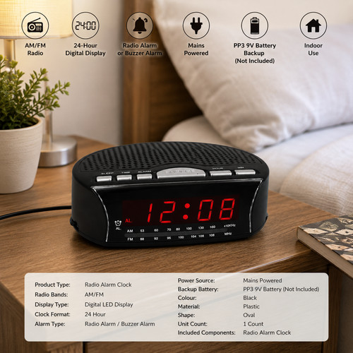 Radio alarm clock - am/fm,
