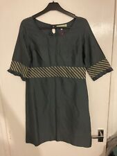 Ladies Shazia Saleem Edinburgh Silk Blend Dress Size 8 Green