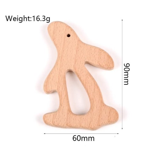 Wooden beech teether ring - wooden,
