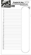 25  Double Sided Domino Cards