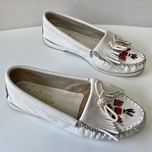 Minnetonka vtg white leather - vtg,