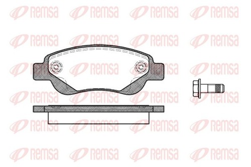 Remsa 1177 brake pad set - remsa,