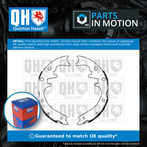 Brake shoes set bs1072 - shoes, quinton