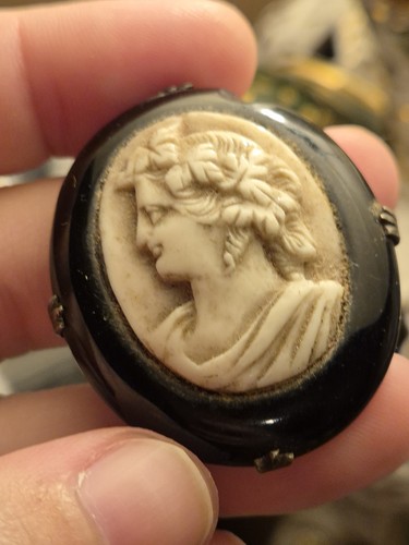Victorian antique whitby jet - antique, &