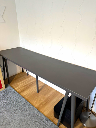 Ikea office desk - desk/table, black
