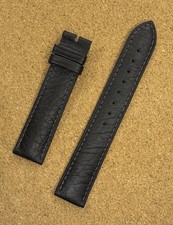 19mm HIRSCH Leather Watch Strap Premium Quality Black