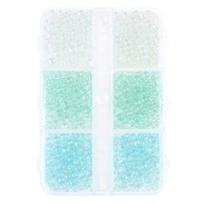 Micro Bead Rainbow Color Bubble Bead Tiny Glass Bead for Resin Crafting Nail