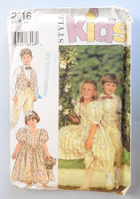 Style 2716 sewing pattern Flower Girl Dress & Page Boy outfit Ages 3-8 NEW UNCUT