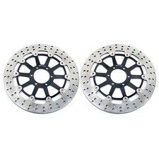 Pair round front brake - brake, discs