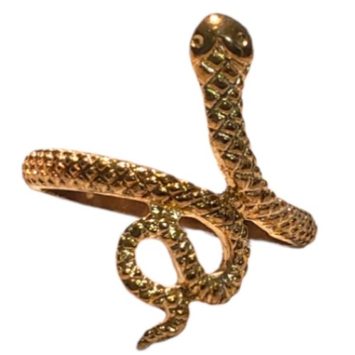 Coiling snake wrap ring - snake,