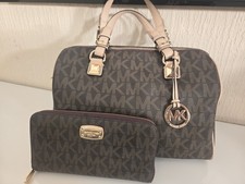 Michael Kors Signature Leather Grayson Bag and Purse