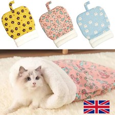 Winter Warm Cat Nest Sleeping Bag Cozy Soft Pet Bed Semi Enclosed Plush Cat Bed