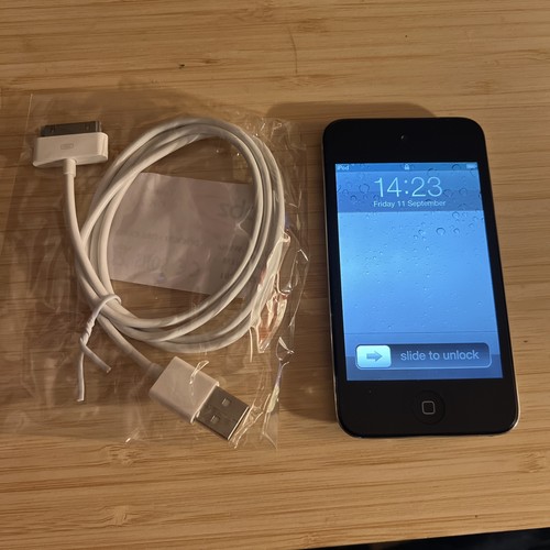 Black apple ipod touch 4th - ipod,