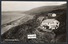 Postcard Putsborough nr Braunton Devon coast view RP by Chapman