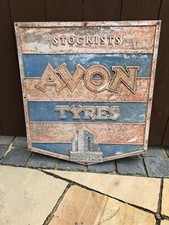 Avon Tyres Vintage Sign Cast