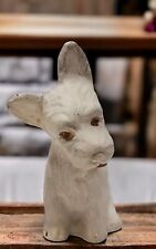 DOG  Westie - Figurine Ornament -in Chalk Glass Eyes  Westie Cairn Terrier 14cmT