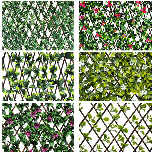 Expanding wooden trellis 200cm - wooden,