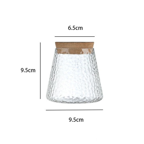 Transparent home glass vase - glass,