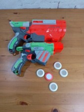 Nerf Vigilon +Vortex proton Foam Disc Gun + discs