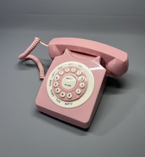 Retro Landline Telephone Large Big Button Modern Old Look Vintage Design 80s