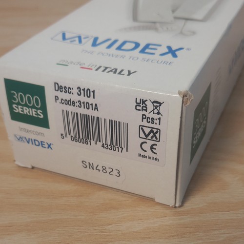 Videx 3000 series intercom - videx,