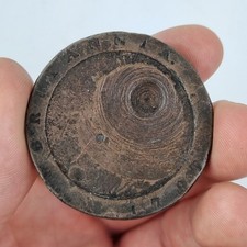 Antique 1797 George III Two Penny Cartwheel Bullet? Damage