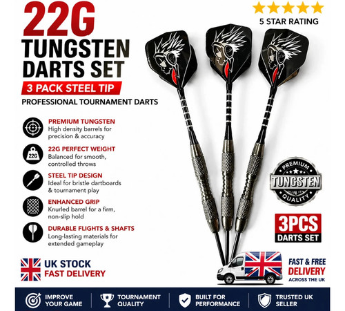 22g tungsten darts set pack - set,