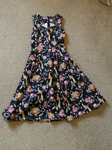 Joe browns navy floral bird - navy,