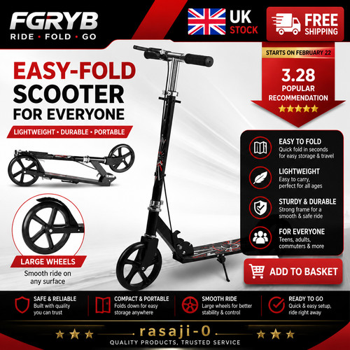 Foldable commuter scooter - foldable,
