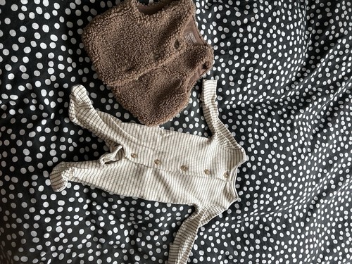 Baby unisex striped sleepsuit - baby,