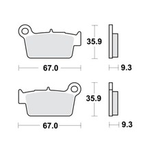 Brake pads sinter - pads, trw