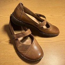 Earth Spirit Shoes Women's Mary Jane Leather Upper Size 6.5 Brown Gelron 2000