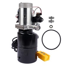 12V DC 6L Hydraulic Power Pack Double Acting Pump for Dump Trailer Forklift