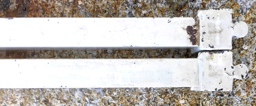 Antique pair bed rails - antique,