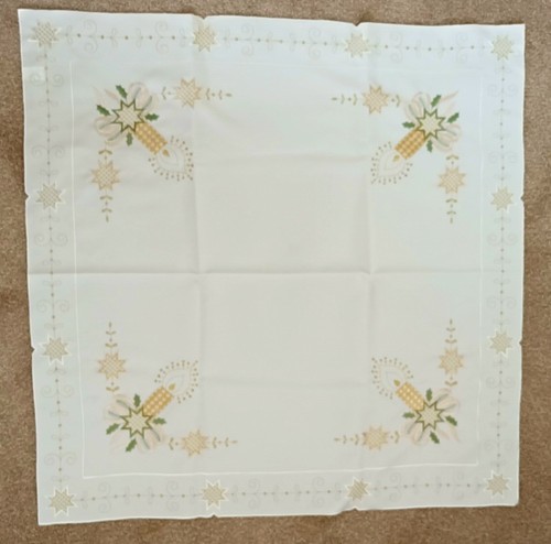 Tablecloth star candle gold - tablecloth,