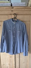 Next Linen Blend Grandad Shirt M
