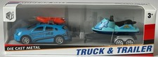 Holiday Set Blue Car + Trailer