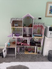 KidKraft Wooden Dolls House. 9 Rooms, Lift, Garage, Balcony, Furniture