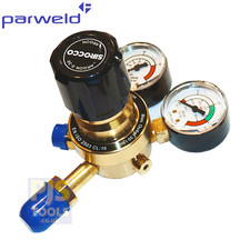 Parweld argon Co2 mix regulator single stage two gauge inert gas mig welding