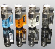 Windproof Jet Lighter Triple Turbo 3 Flame Lighter Maxim Blue Orange Clear Grey
