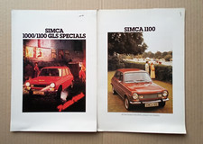 Simca 1100 & 1000/1100 GLS