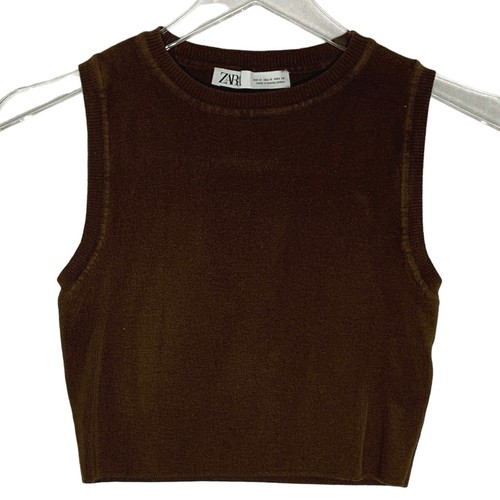 Zara cropped knit top - cropped,