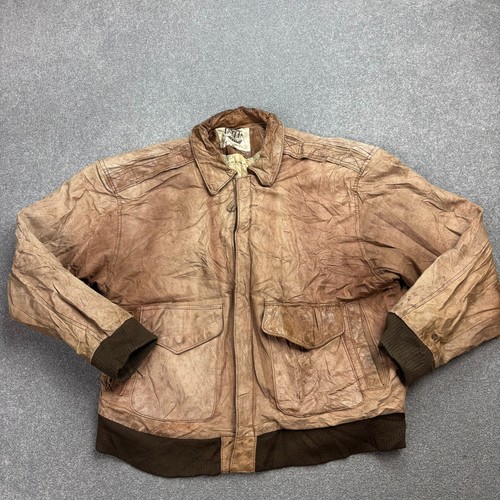 Leather flying jacket - jacket, adult