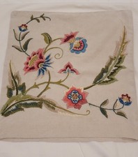 Vintage Crewel Work Cushion