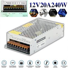 AC 110-240V to DC 12V 20A 240W Voltage Transformer~Switch Power Supply Converter