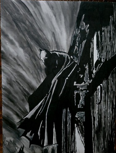 Original inked comic art - original,